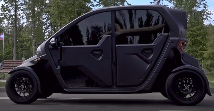 Необычный электромобиль UV-4 от концерна "Калашников"