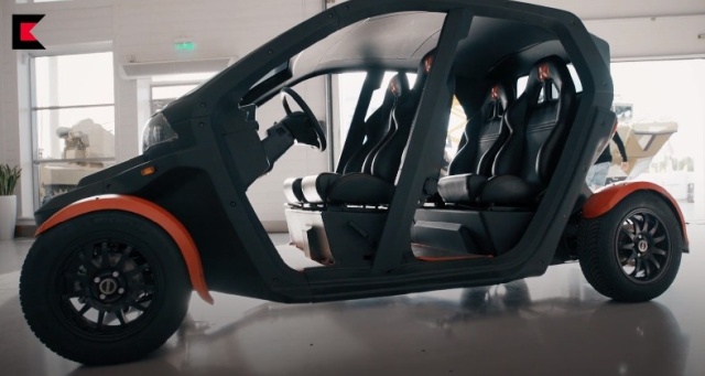 Необычный электромобиль UV-4 от концерна "Калашников"