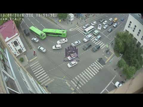 Затык в исполнении автобусов МАЗ в Красноярске