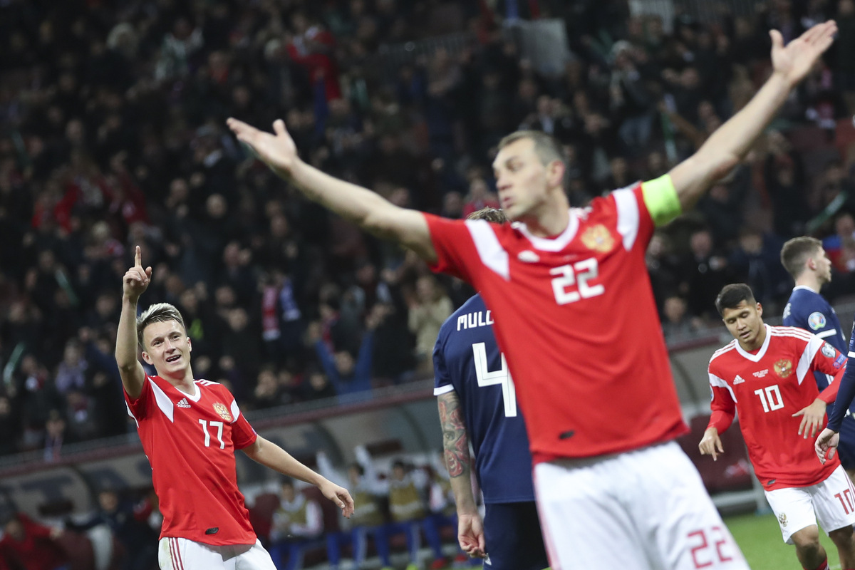Сборная России обыграла Шотландию и почти отобралась на Евро-2020