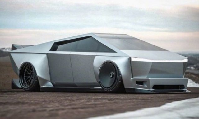 Виртуальный тюнинг пикапа Cybertruck