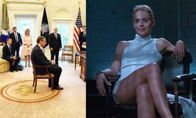 Путин извинился перед президентом Сербии за пост Захаровой с кадром из «Основного инстинкта»