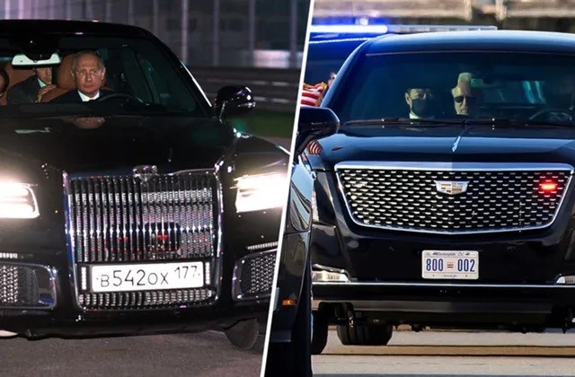 В Великобритании сравнили Cadillac Байдена и Aurus Путина