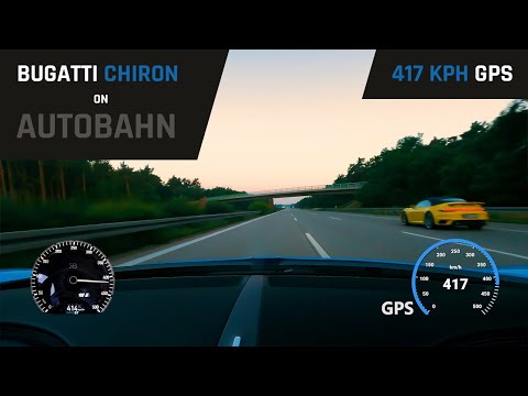 Bugatti Chiron на автобане