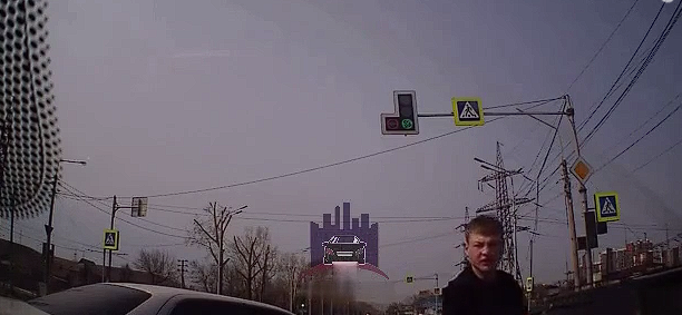 Конфликт на дороге в Красноярске