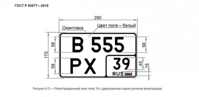 В ГИБДД разрешили ставить квадратные номера спереди