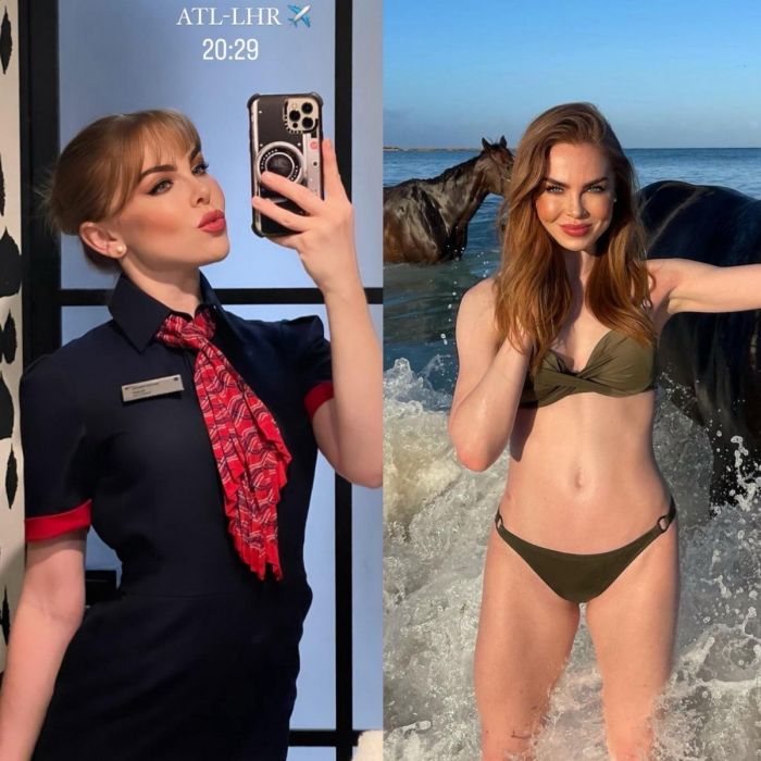 Голые стюардессы с длинными ногами