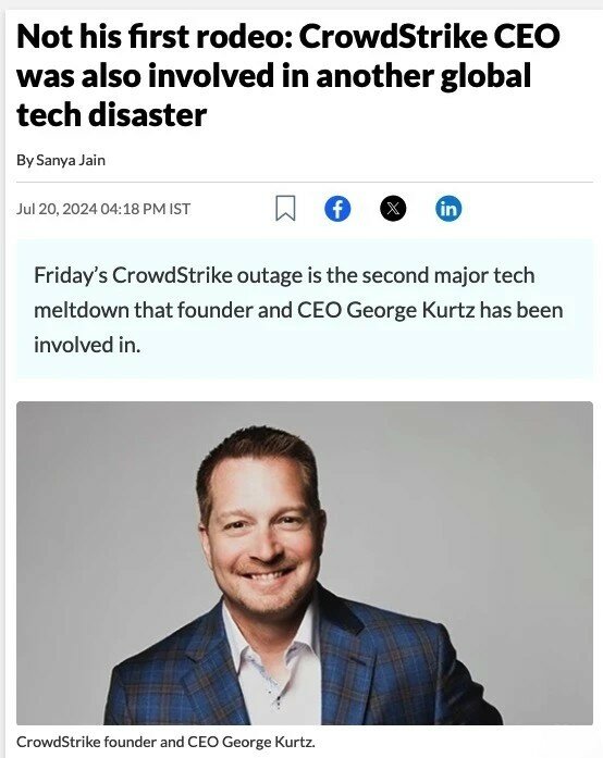 Один и тот же человек дважды уложил Винду по всему миру!