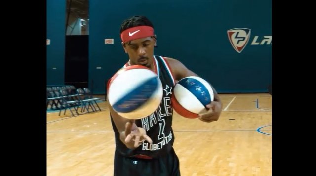 Немного магии с баскетбольными мячами