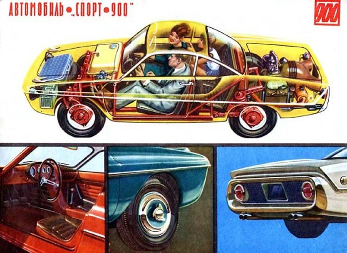 МКЗ-НАМИ «Спорт-900» - уникальный концепт спорткара на базе «Запорожца»