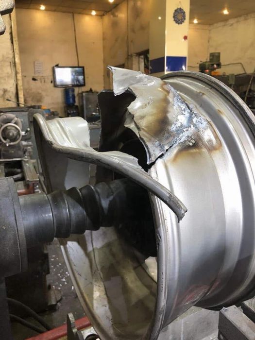 Литые диски до и после ремонта