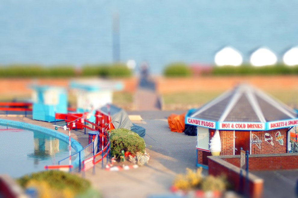 Tilt shift фотография: миниатюрный мир