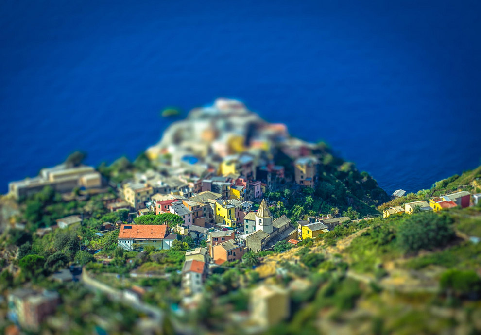 Tilt shift фотография: миниатюрный мир
