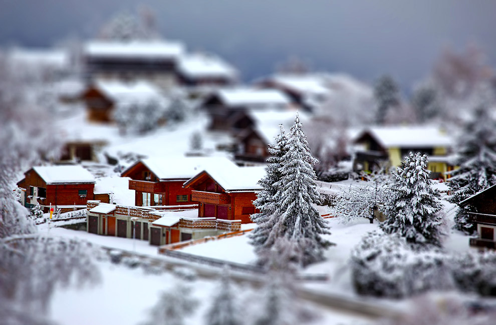 Tilt shift фотография: миниатюрный мир