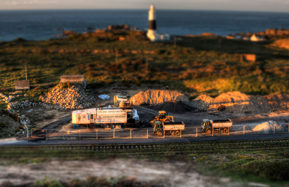Tilt shift фотография: миниатюрный мир