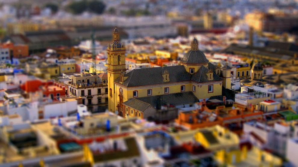 Tilt shift фотография: миниатюрный мир