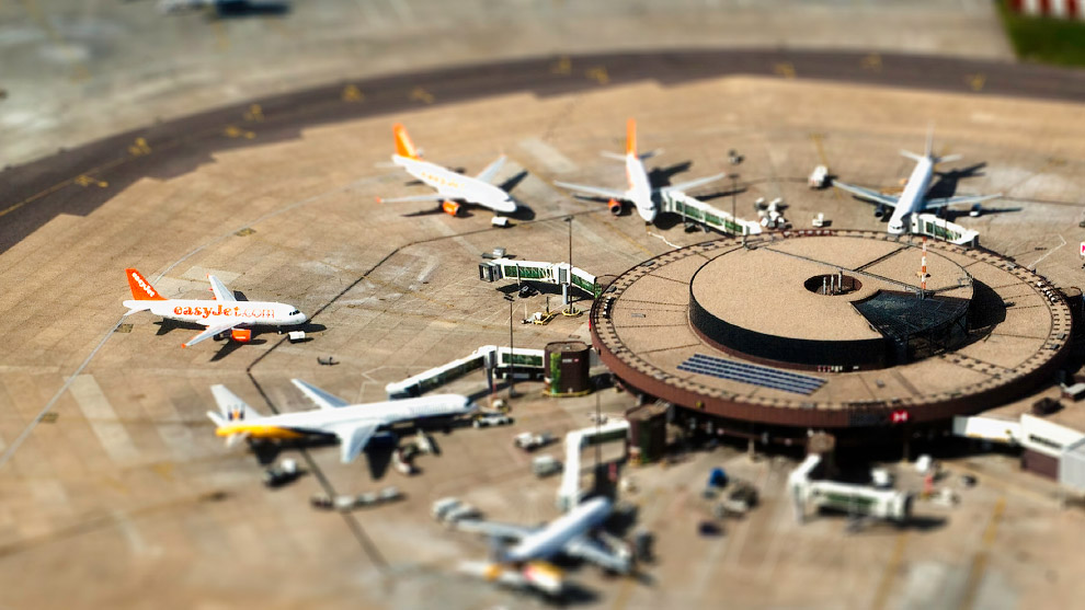 Tilt shift фотография: миниатюрный мир