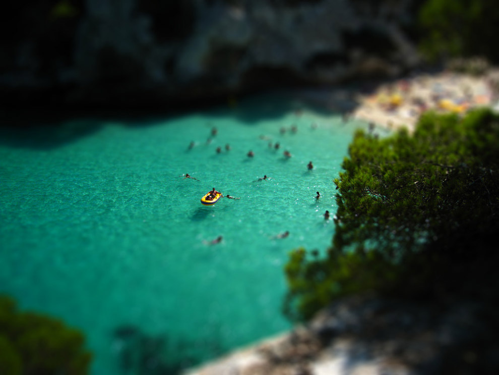 Tilt shift фотография: миниатюрный мир