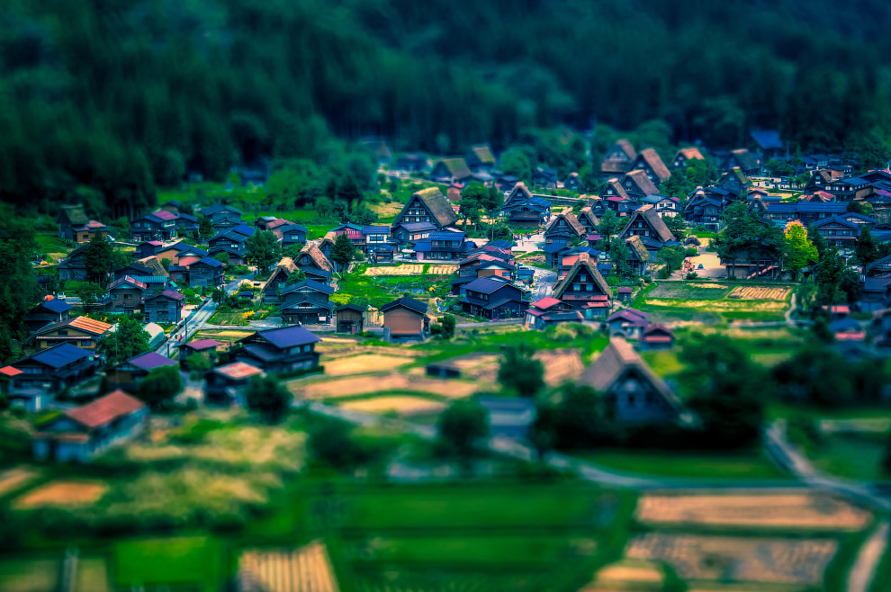 Tilt shift фотография: миниатюрный мир