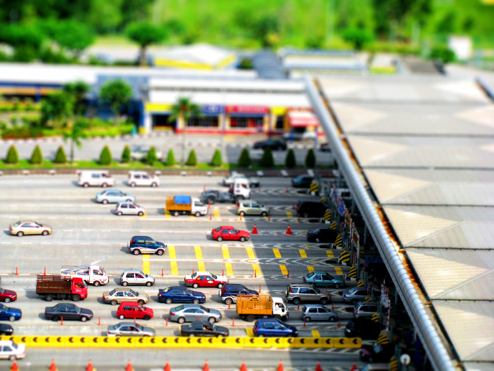 Tilt shift фотография: миниатюрный мир