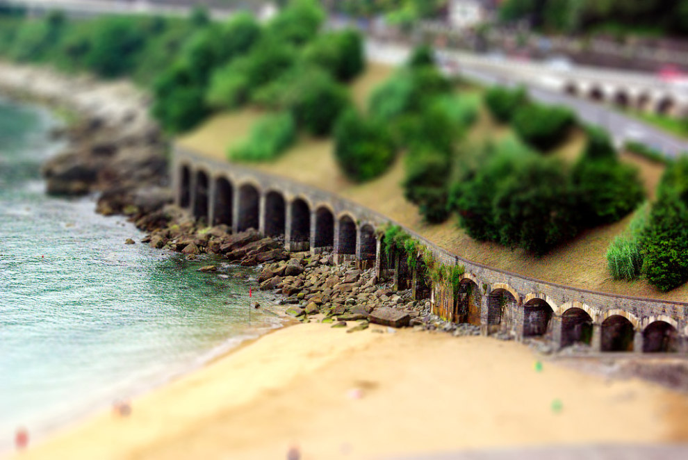 Tilt shift фотография: миниатюрный мир