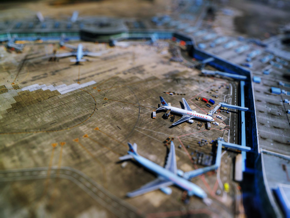 Tilt shift фотография: миниатюрный мир