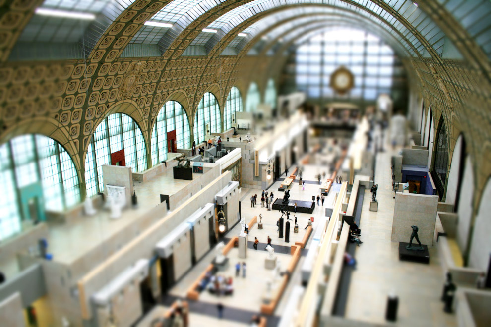 Tilt shift фотография: миниатюрный мир