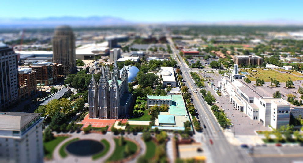 Tilt shift фотография: миниатюрный мир