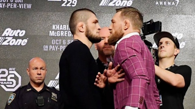 Пресс-конференция и "битва взглядов" Нурмагомедова и Макгрегора