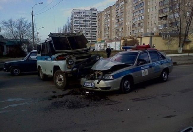 Авария ДПС и ППС (4 фото)