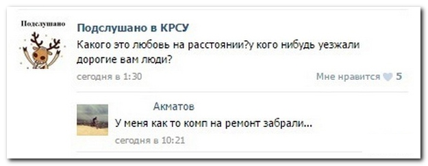 Смешные комментарии из социальных сетей
