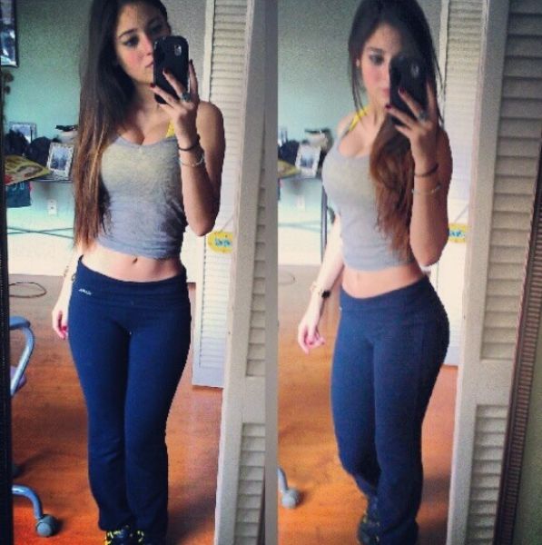 Сексуальные девушки в лосинах (49 фото)