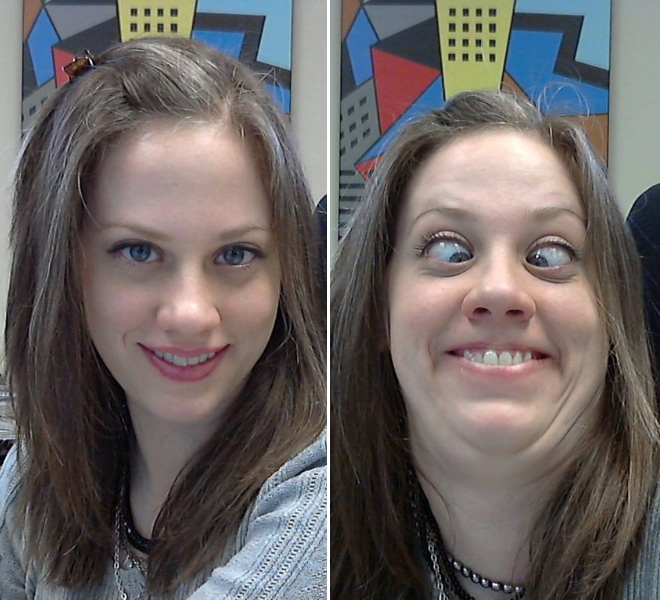 Девушки кривляются (23 фото)