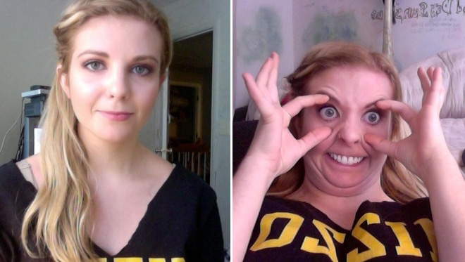 Девушки кривляются (23 фото)