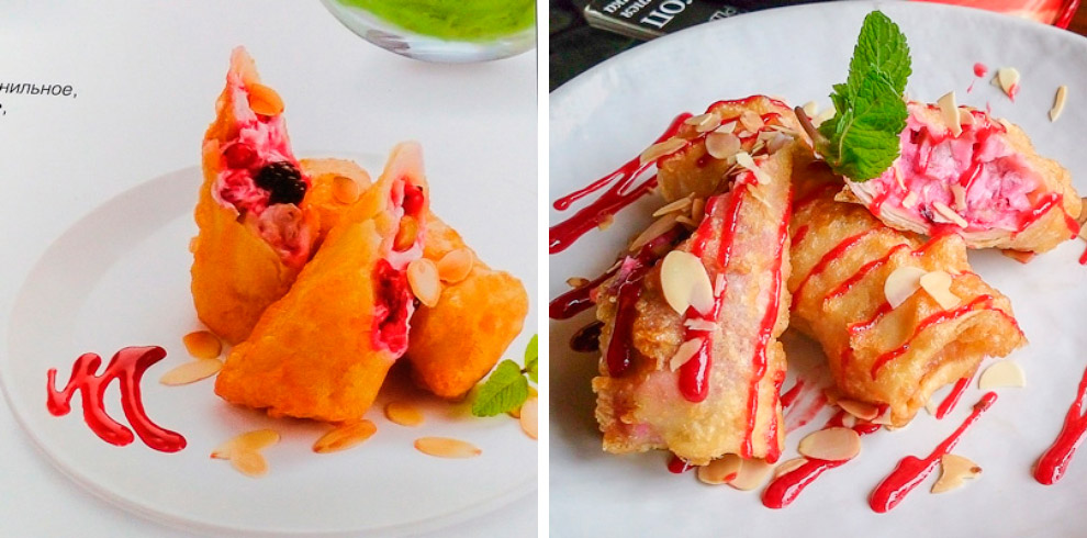 Еда в меню и на самом деле