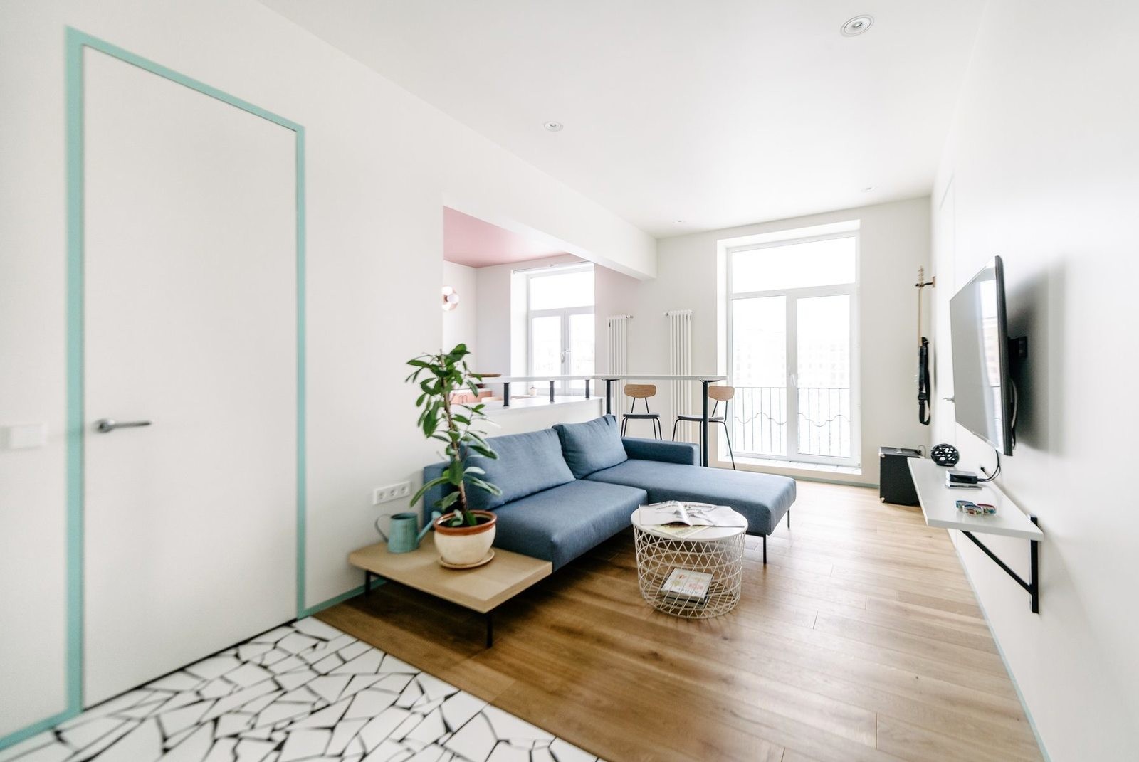 Интерьер квартиры в Москве площадью 53 квадратных метров Интерьер квартиры в Москве площадью 53 квадратных метров