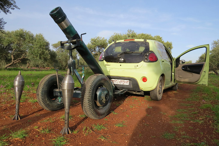Самодельное оружие сирийских мятежников Самодельное оружие сирийских мятежников