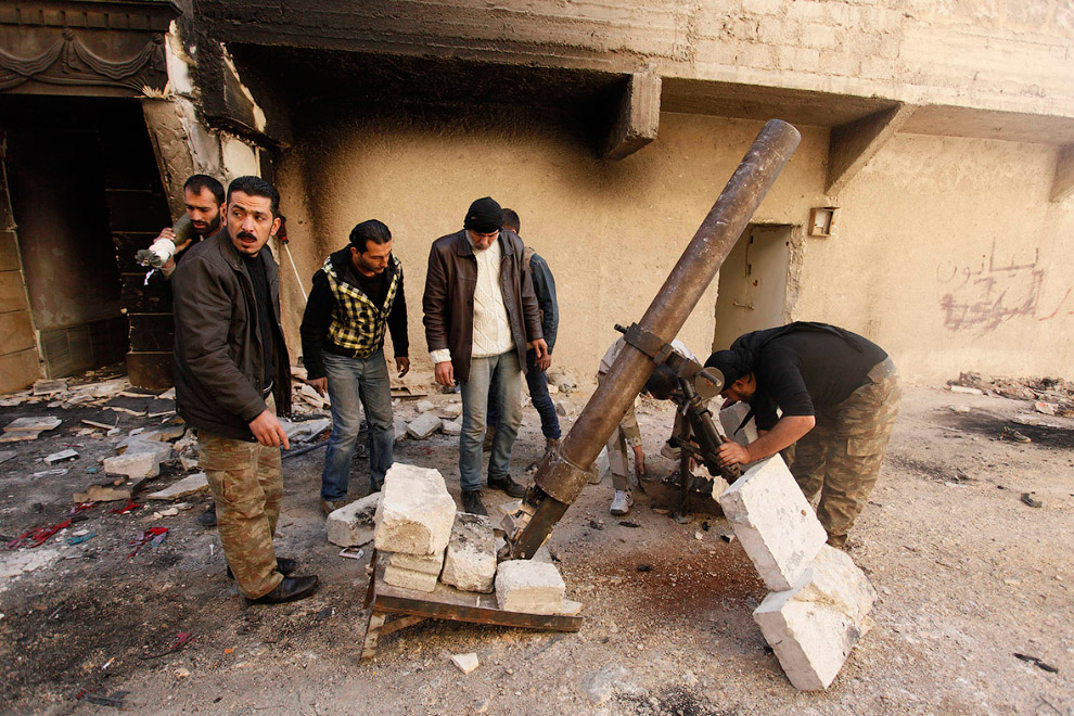 Самодельное оружие сирийских мятежников Самодельное оружие сирийских мятежников