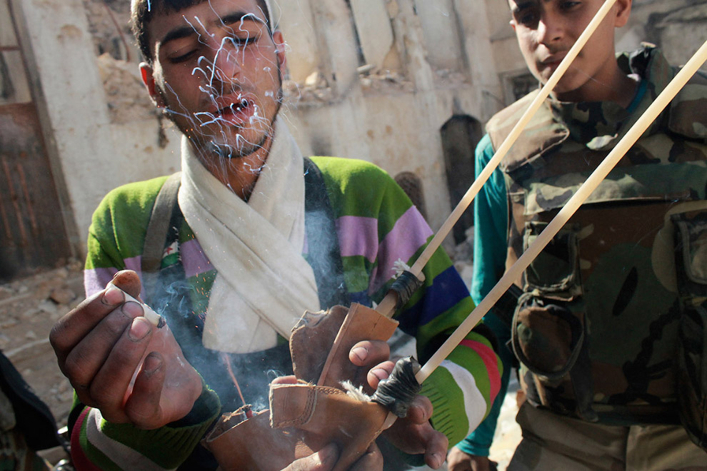 Самодельное оружие сирийских мятежников Самодельное оружие сирийских мятежников