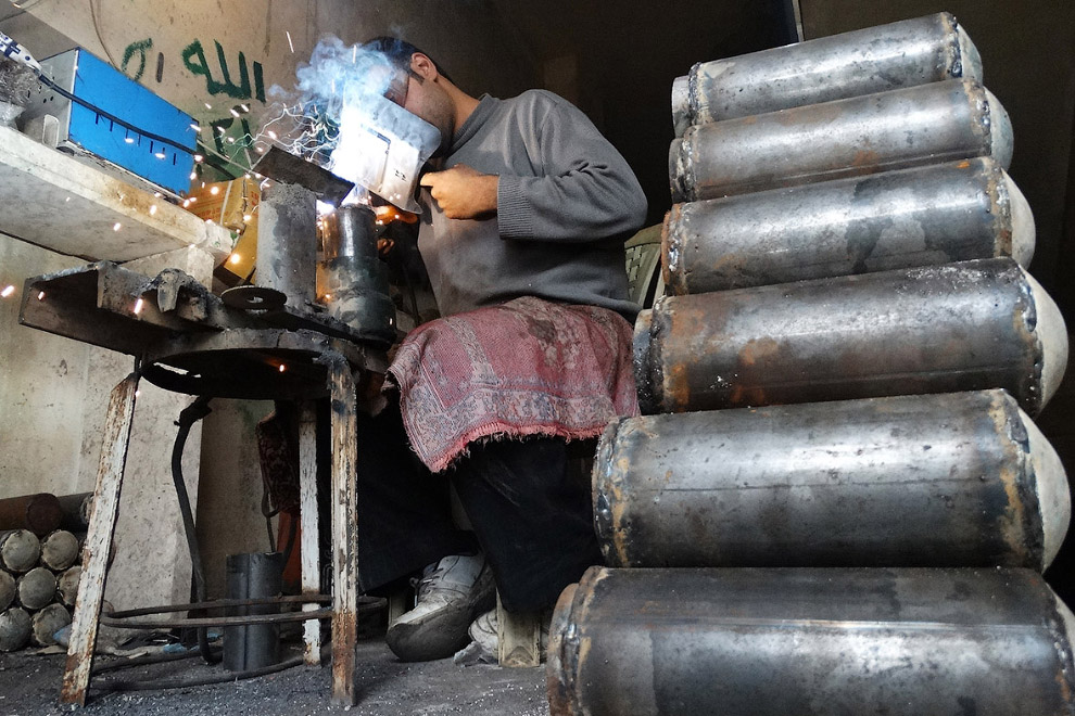 Самодельное оружие сирийских мятежников Самодельное оружие сирийских мятежников