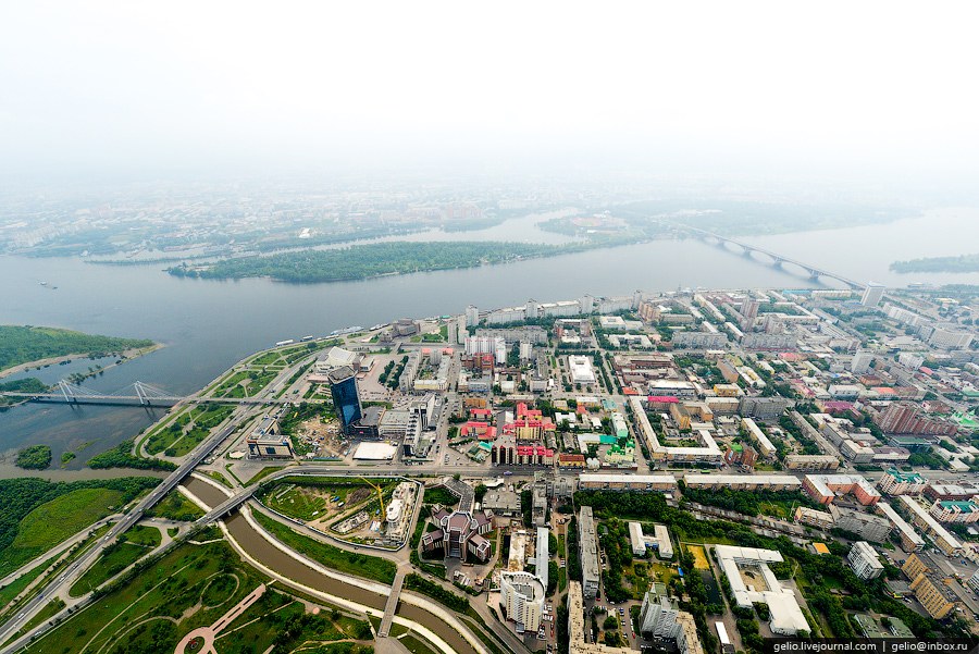 Красноярск с вертолета