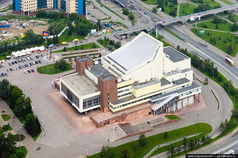 Красноярск с вертолета