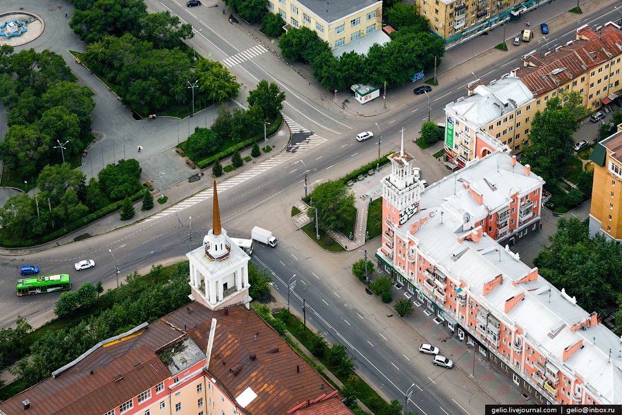 Красноярск с вертолета
