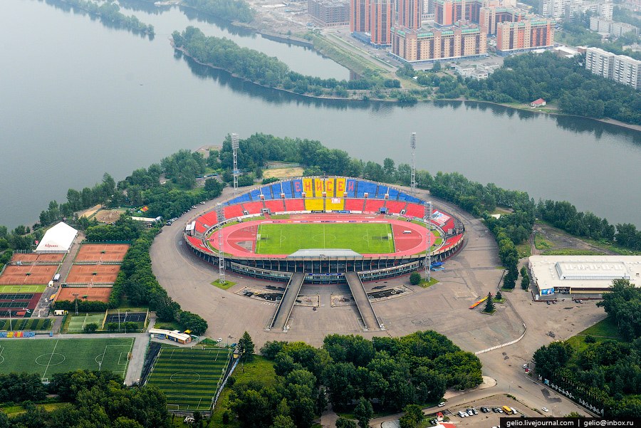 Красноярск с вертолета