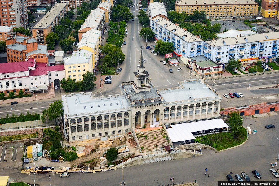 Красноярск с вертолета