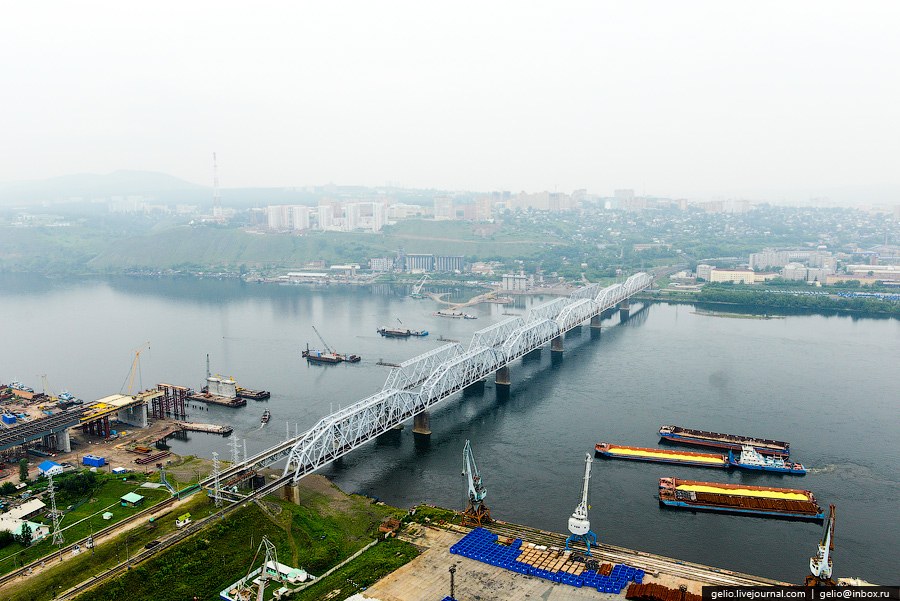 Красноярск с вертолета