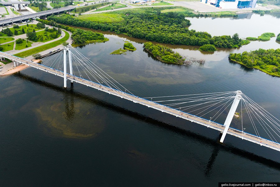 Красноярск с вертолета