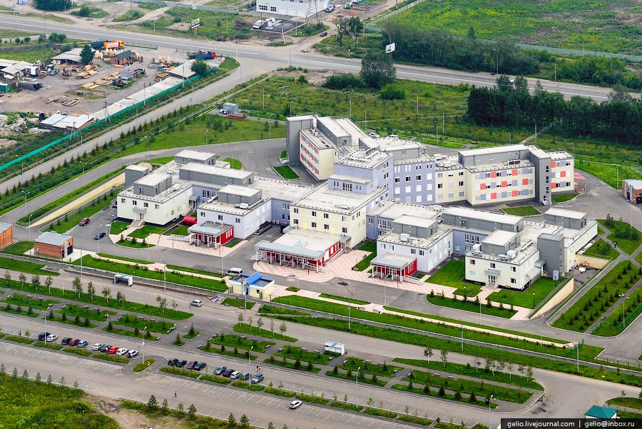 Красноярск с вертолета