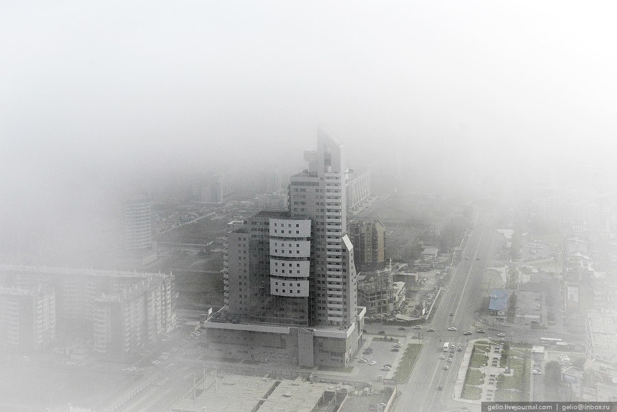 Красноярск с вертолета