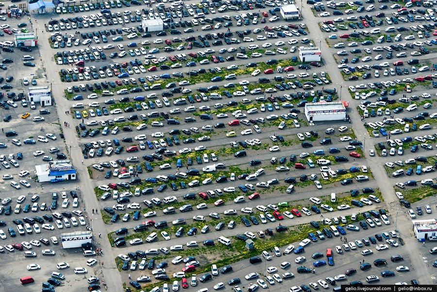 Красноярск с вертолета